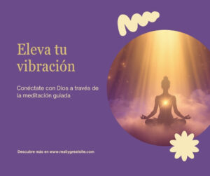 Silueta en meditación bajo una luz dorada divina, símbolo de conexión espiritual y elevación de la vibración